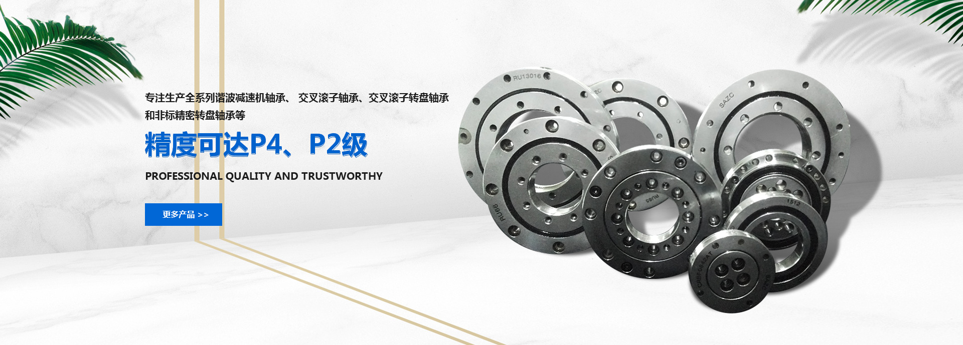 專(zhuān)注生產(chǎn)全系列機(jī)器人軸承、諧波減速機(jī)軸承、交叉滾子軸承、交叉滾子轉(zhuǎn)盤(pán)軸承和非標(biāo)精密轉(zhuǎn)盤(pán)軸承等